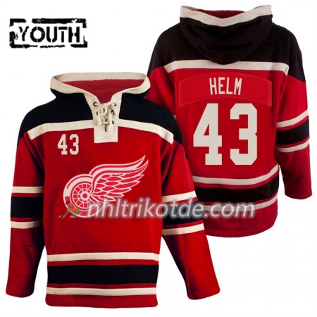 Detroit Red Wings Darren Helm 43 Rot Sawyer Hooded Sweatshirt - Kinder